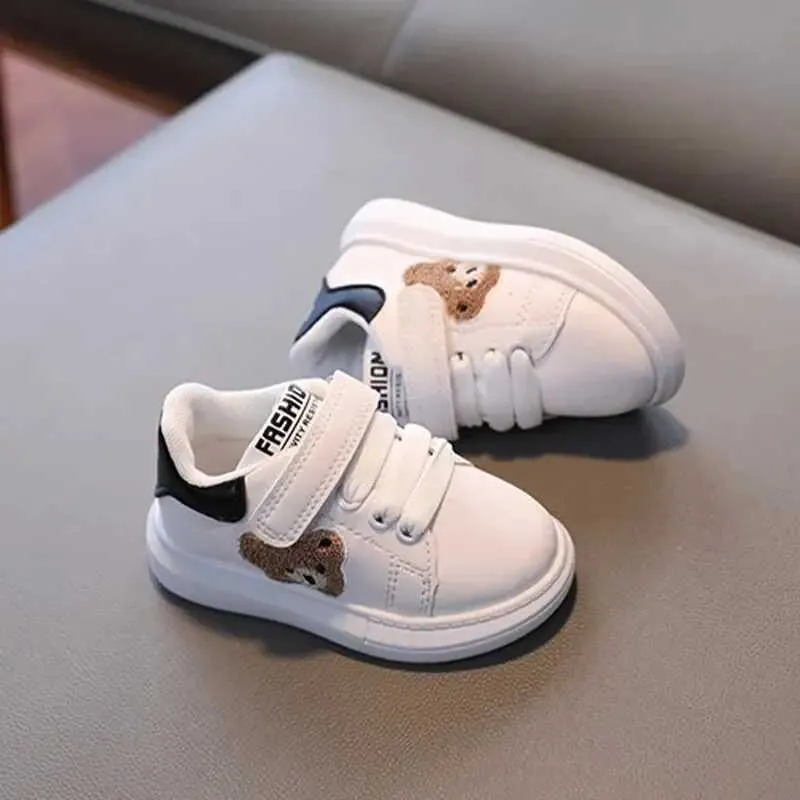 Atletische Outdoor Kinderen sport jongens meisjes wit lente en herfst casual waterdichte antislip zachte schoenen H241019_voghion.com