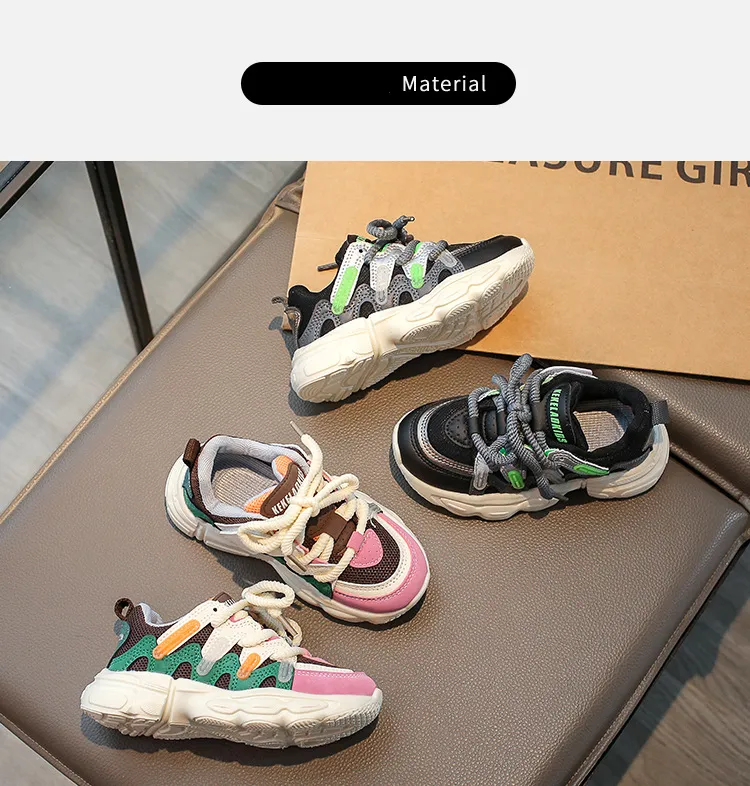 Scarpe sportive per bambini, da ginnastica, per bambini, per bambini e bambine, casual, in rete, alla moda, per la scuola, da corsa, nuove, taglie morbide_voghion.com