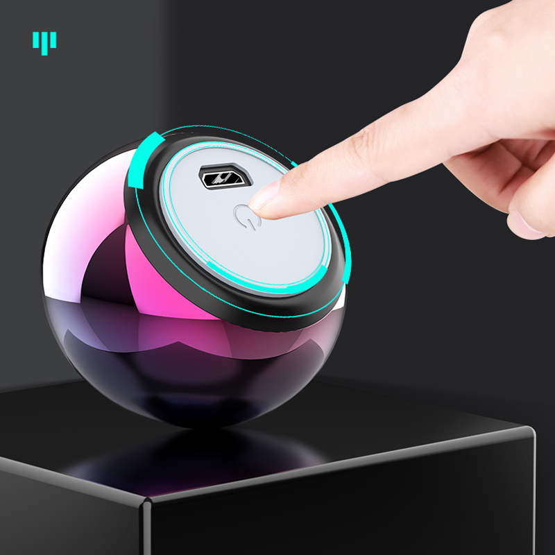 Μίνι ηχείο Bluetooth με μικρό ηχείο Bluetooth 5.0 με ατσάλινο κανόνι, ασύρματο ηχείο BT με στερεοφωνικό ήχο HIFI_voghion.com