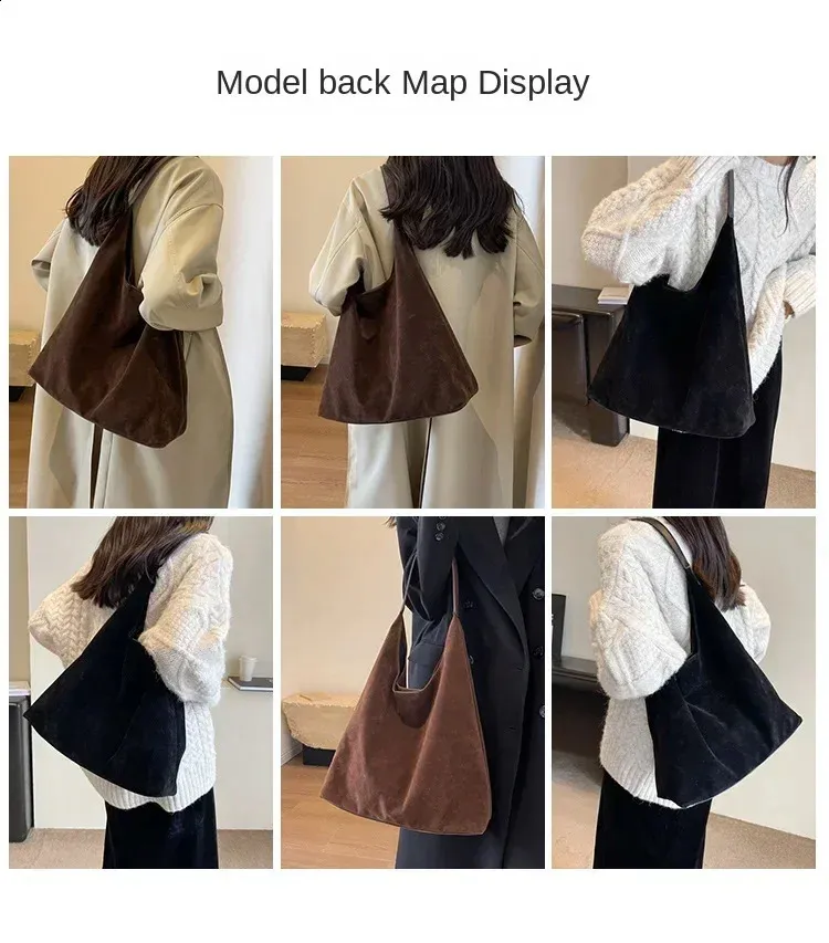 Hochwertige, weiche Taschen, hautfreundlich, Veet 2024, Magnetschnalle, große Kapazität, modische Damen-Umhängetasche 240829_voghion.com