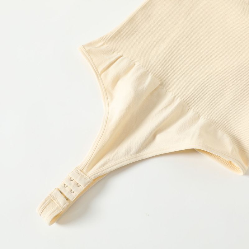 Seamless Long Sleeve Onesie Shapewear High Elastic Base Belly Lift Hip Blouse Sexy Women's Dress_voghion.com
