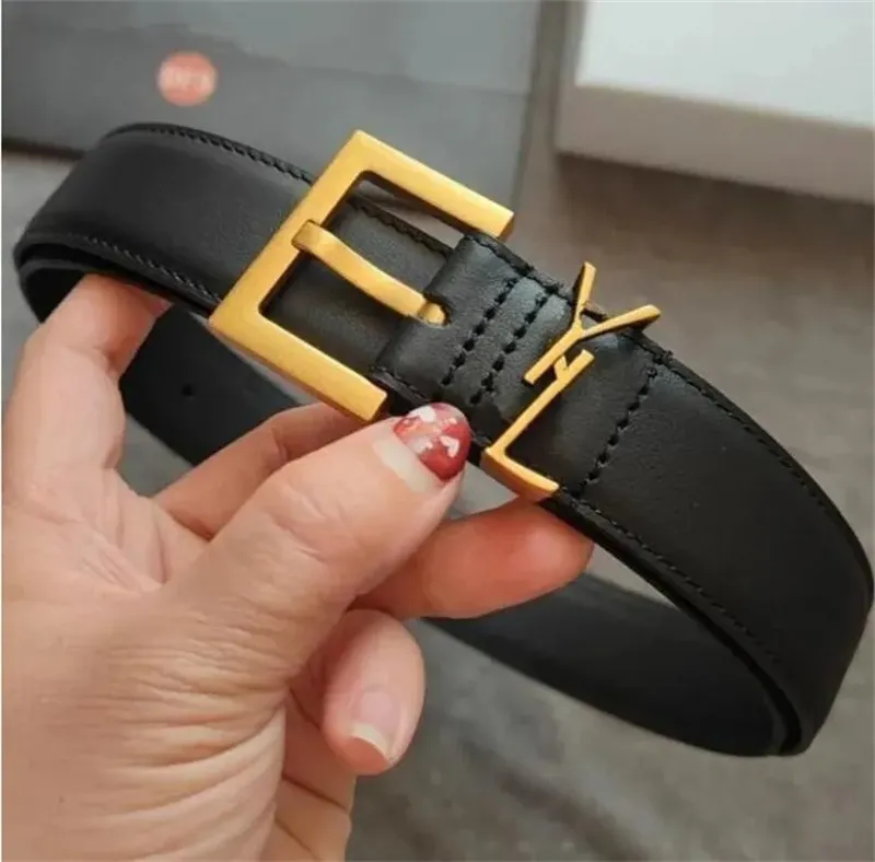 Belt for Women Genuine Leather 3cm Width High Quality Men Designer Belts S Buckle Cnosme Womens Waistband Cintura_voghion.com