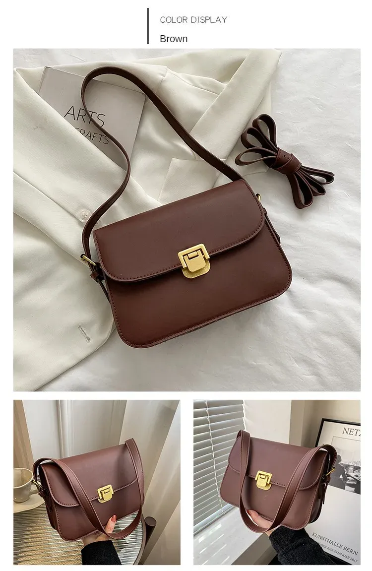 Designer Shoulder Bags Womens 2024 Messenger Bag in Preppy Style - High-Quality Vintage Envelope Briefcase Handbag_voghion.com