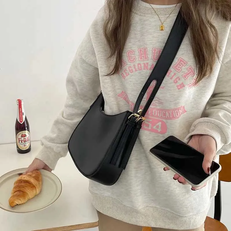 Genți de mână și poșetă mici din piele PU pentru femei, genți de mână și portofel pentru călătorii, Hobo, Ba241022_voghion.com