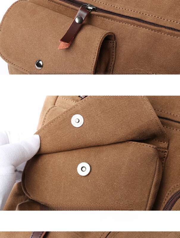 Men's Canvas Shoulder Computer Bag_voghion.com