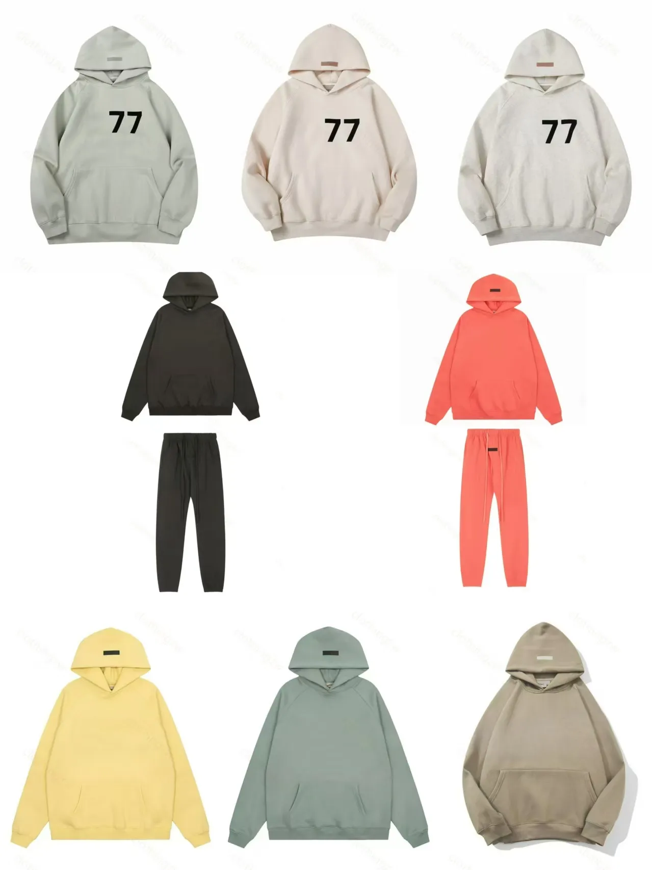 E SS Herren Hoodie Designer Markenkleidung Reine Baumwollwollschlaufe Hochwertiger Druck Lose Männliche Und Weibliche Paar Zweiteilige_voghion.com