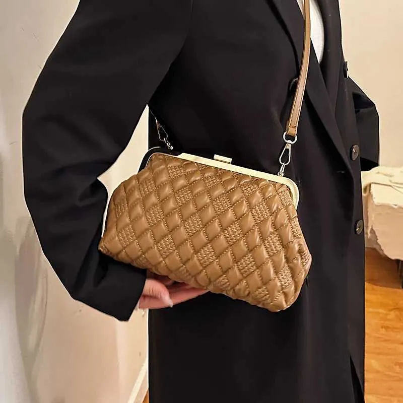 Borsa da sera in pelle PU da donna, borsa a tracolla, marchio di design, da donna, con tracolla, di alta qualità, SacC241211_voghion.com