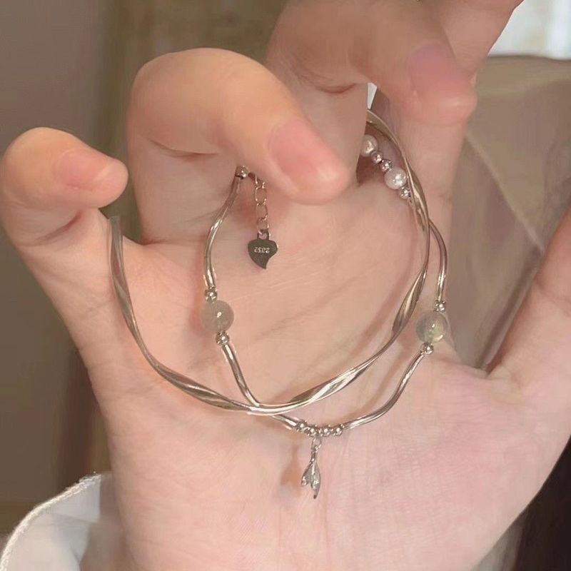 Fischschwanz-Design für Frauen, süßes doppellagiges Mobius-Armband, Nischenpersönlichkeit, vielseitiges Temperament-Armband_voghion.com