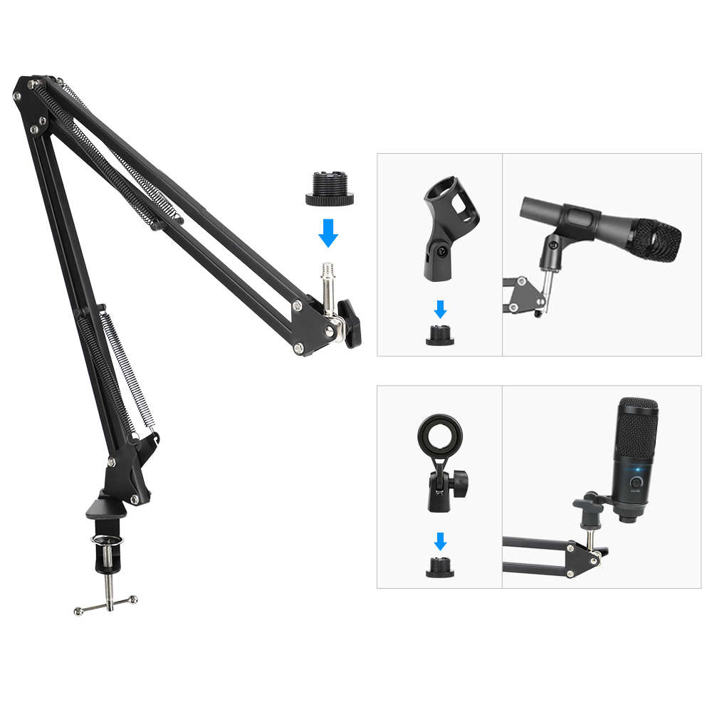 Uued saabumised bm 800 mikrofon arvutile, Youtube'ile, mängude salvestusstuudiole, USB kondensaatormikrofonikomplektid alusega mikrofon_voghion.com
