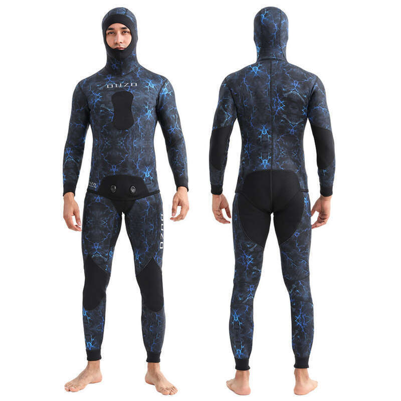 Costum de înot și surfing nou, corp divizat, 3 mm, pentru vânătoare de pești, rezistent la frig pentru bărbați, protecție solară, uscare rapidă, gratuit_voghion.com