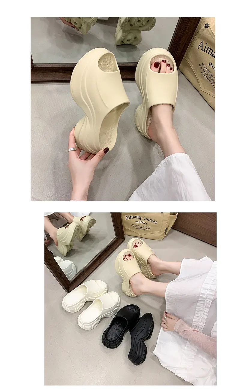 Women's Thick Soled Eva Slippers Lightweight Flat Sandals_voghion.com