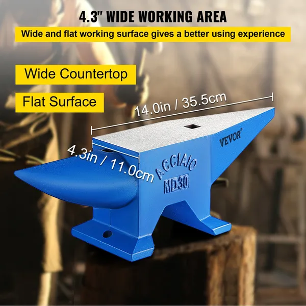 Horn Anvil Steel Blacksmith Anvil With Hardy Hole For Metal Work_voghion.com