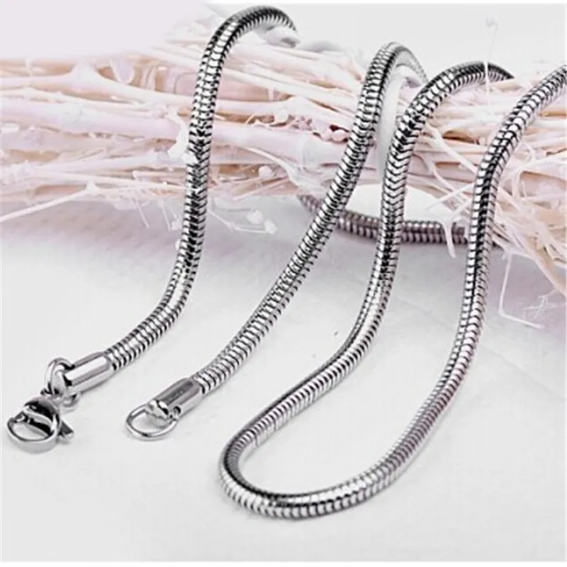 Donne donne acciaio inossidabile serpente catena collane regali per donna accessori moda collana girocollo gioielli hip hop_voghion.com
