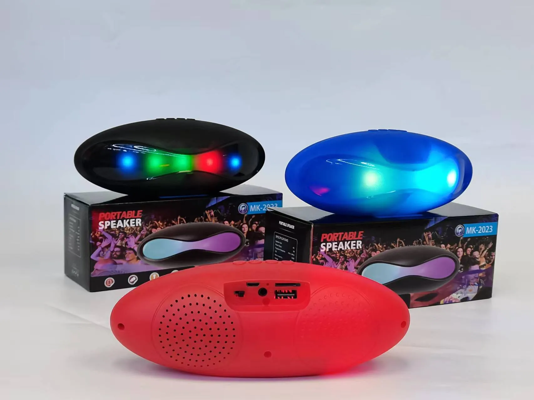 New Rugby Mini Bluetooth Speaker Portable Wireless Speakers Sound 3D Stereo Music Surround TF USB Super Bass Column_voghion.com