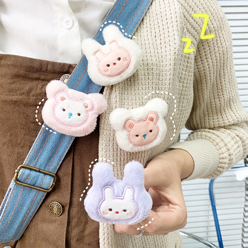 New plush brooch cute cartoon doll pendant girl's handbag jewelry DIY clothing accessories_voghion.com