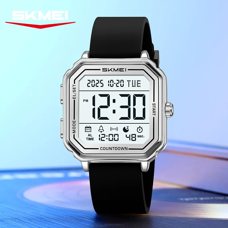 Men's Digital Business Watch With Chronograph And Dual Time Display_voghion.com