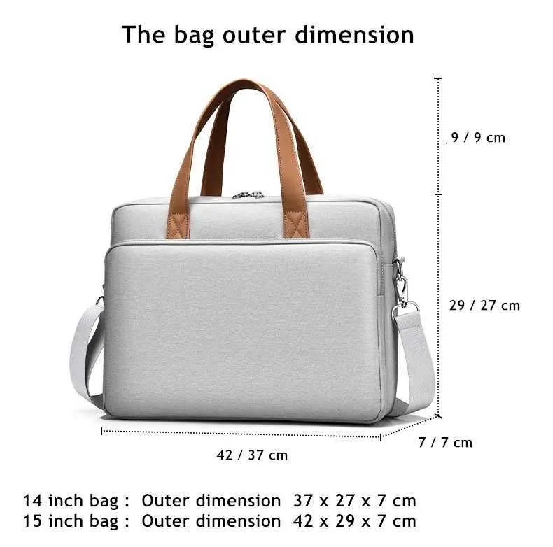 Stoßfeste Messenger-Laptoptasche 141516 Zoll Handtasche Aktentasche Mann Dame Schultertasche für Buch Notebook Tablet PC Ba241101_voghion.com