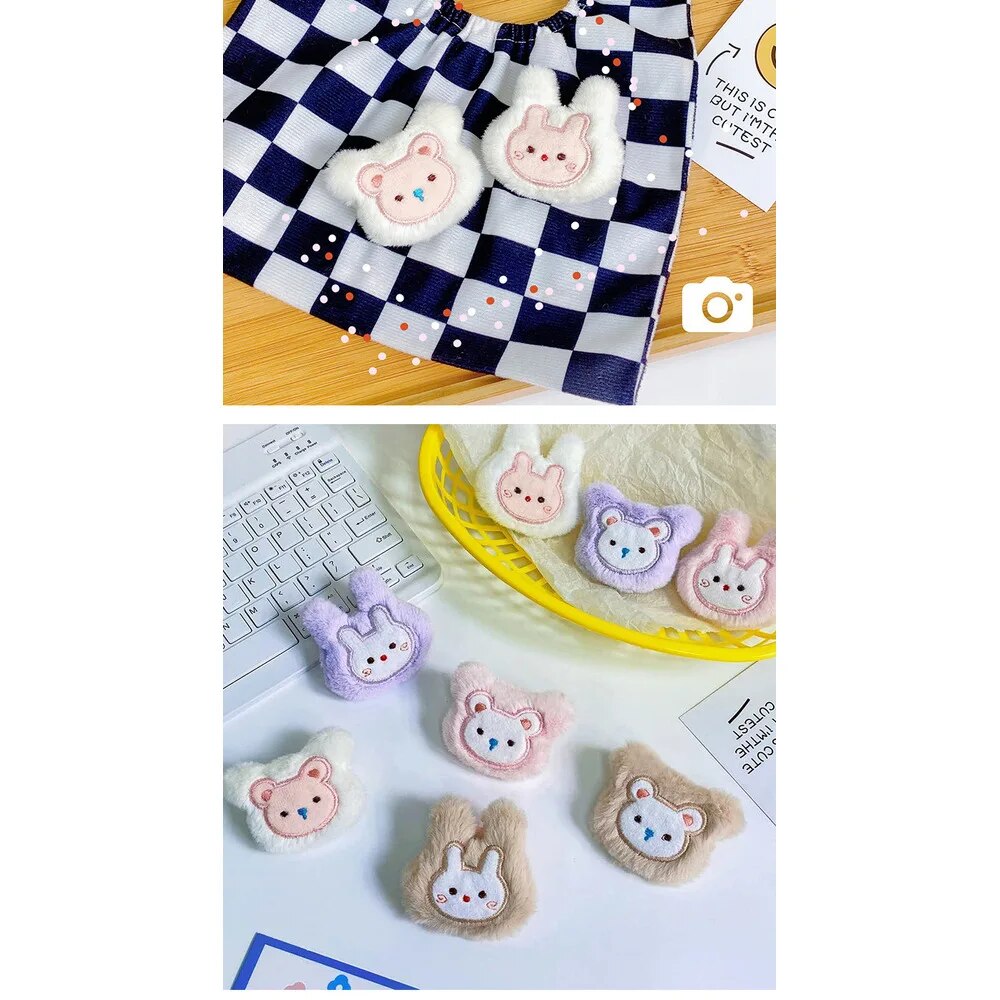 New plush brooch cute cartoon doll pendant girl's handbag jewelry DIY clothing accessories_voghion.com