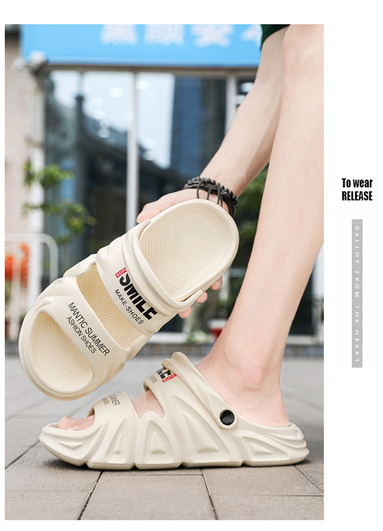 2024 Sommer Herren One Line Füße Stepping Outdoor Große Strandschuhe Live-Streaming Hausschuhe_voghion.com