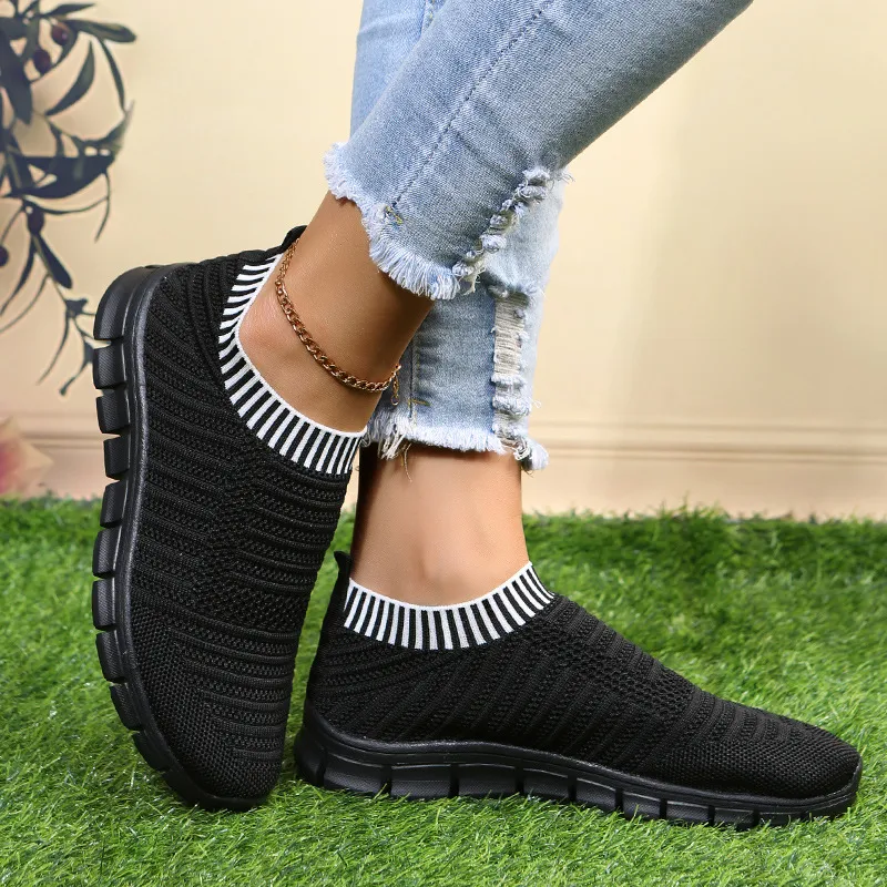 Sneakers da camminata donna traspiranti con suola platform_voghion.com