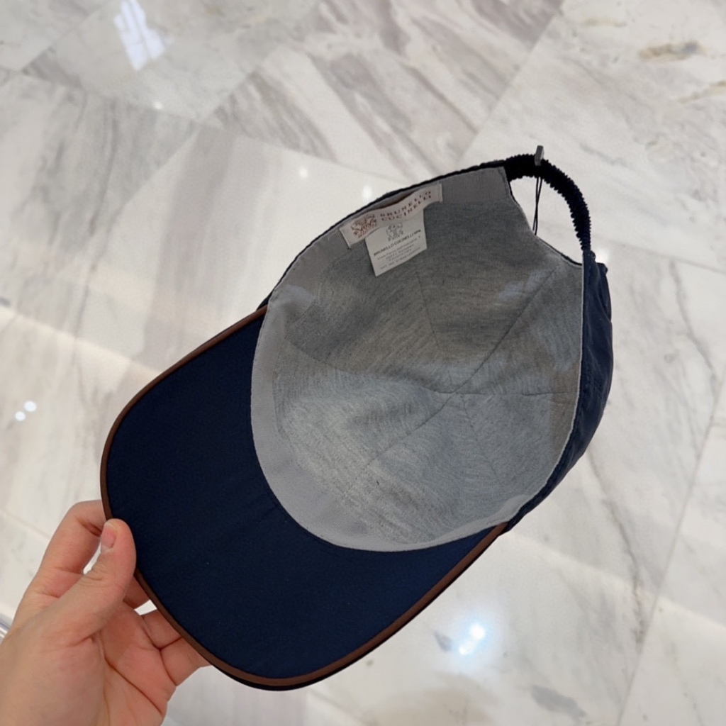 Brunello Navy Blue Four Seasons Universal Baseball Cap_voghion.com