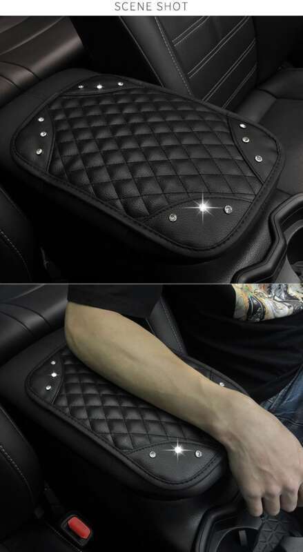 Auto con inserto a diamante, cuscinetto antiscivolo per scatola centrale, cuscinetto protettivo universale per bracciolo interno auto_voghion.com