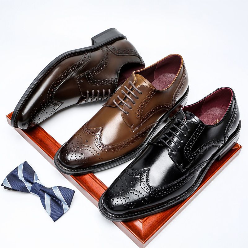 Japanse grensoverschrijdende zakelijke leren schoenen voor heren_voghion.com