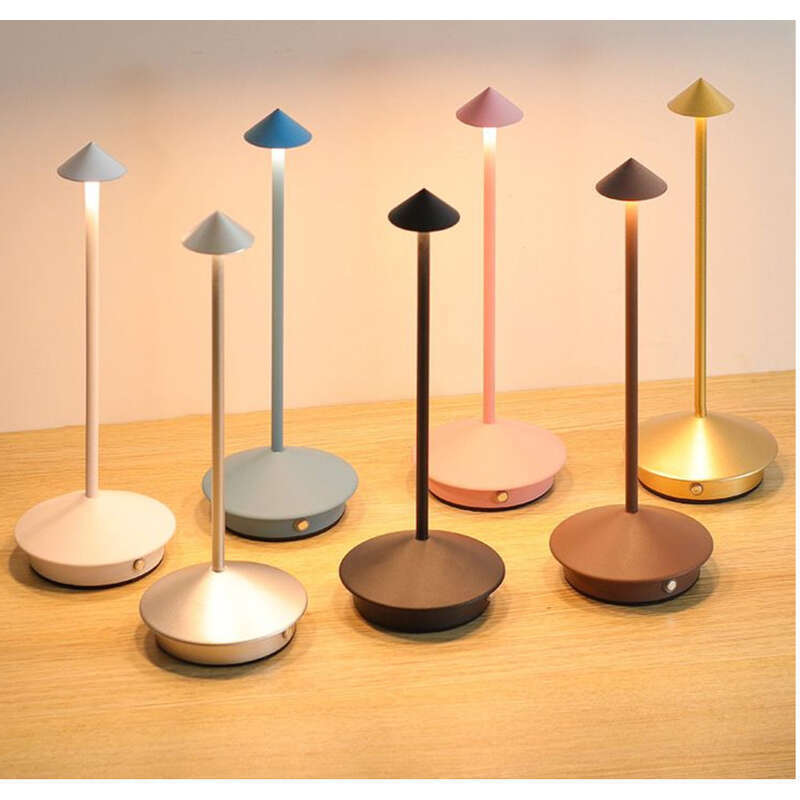 LED Heminredning Modern Enkel Aluminium Kreativ Svamp Personlig Natt Restaurang Skrivbordslampa Sänghuvud Atmosfärsljus_voghion.com