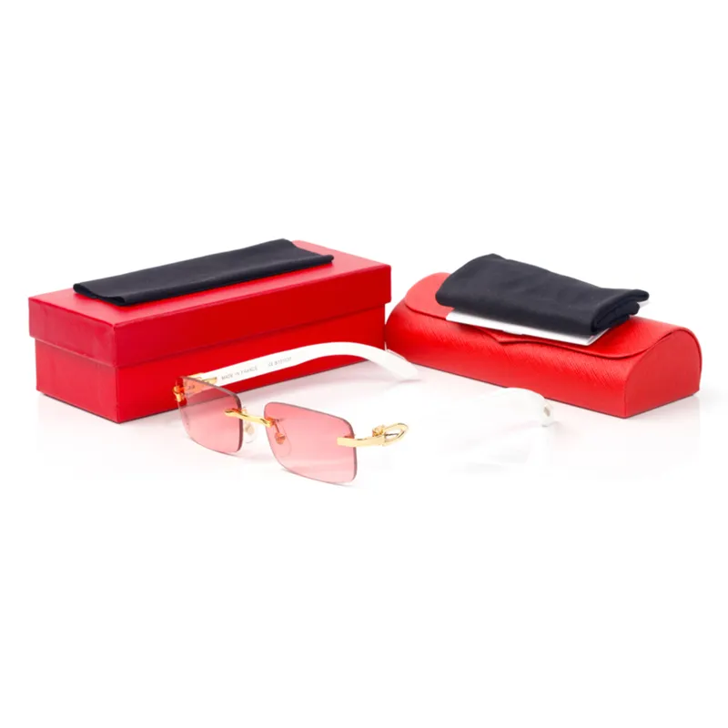 Classic Wooden Sunglasses Unisex White Series C-shaped Mahogany Gold Tea Gray Men Optical Frame Ladies Prescription_voghion.com