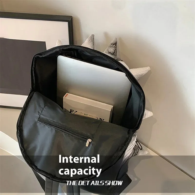 Rucksack in Igelform für Damen und Herren, großes Fassungsvermögen, leicht, einzigartiger Tagesrucksack mit Spikes, Büchertasche für Schule, Reisen und Outdoor_voghion.com