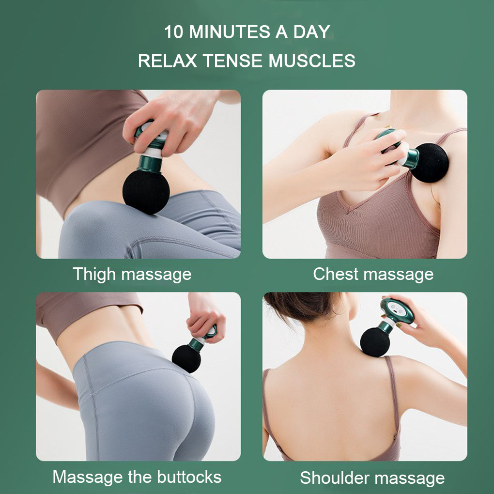 Elektriskais masētājs, muskuļu relaksācija, notievēšana, fitness, ķermeņa veselība, zema trokšņa līmeņa vibrācijas masāža, plecu apakšdelms_voghion.com