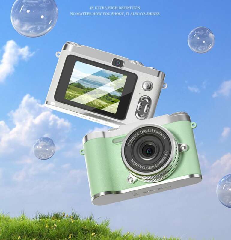 【 Kolekce 2419 lidí 】 Digitální fotoaparát s vysokým rozlišením a duálním CCD fotoaparátem, přenosný selfie, Campus Student Small_voghion.com