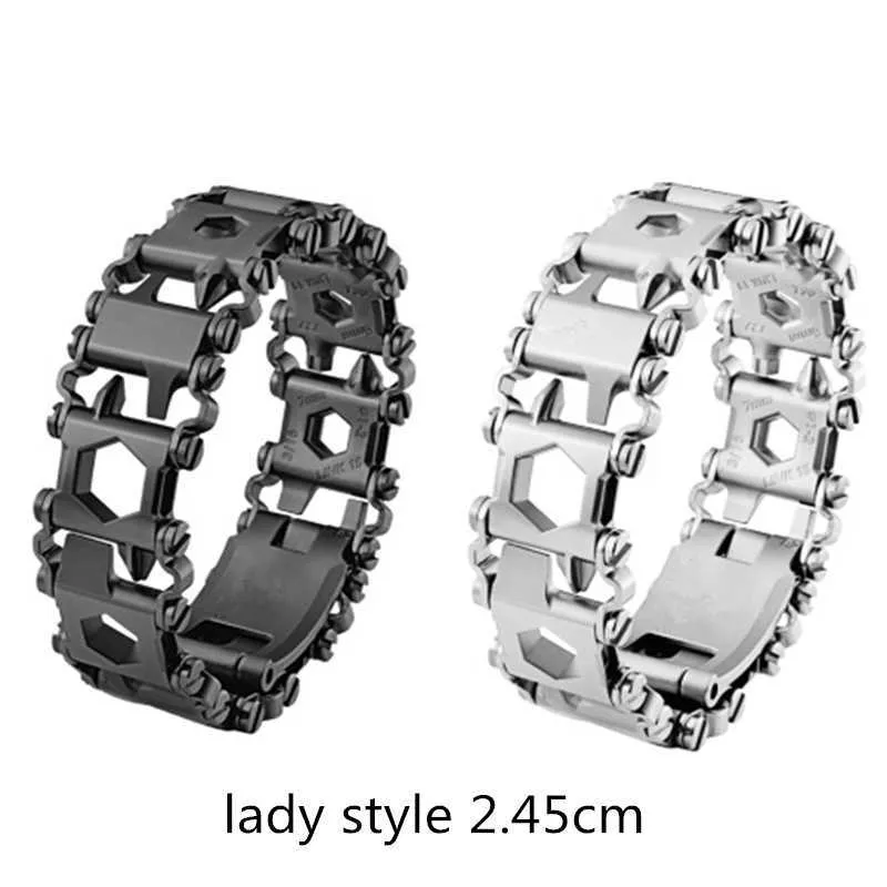DreamBell Men Outdoor Spliced Multifunctional Wearing Screwdriver Tool Hand Chain Field Survival Bracelet 2.45 original_voghion.com