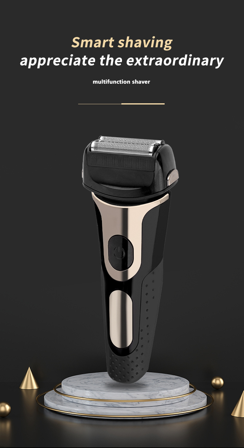 Rasoio elettrico alternativo multifunzionale con ricarica USB, display digitale LCD, lavaggio completo del corpo a caldo transfrontaliero_voghion.com