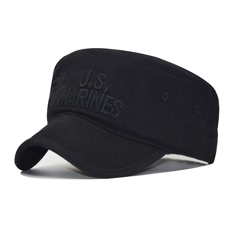 Cappellini da baseball unisex a righe mimetiche US MARINES piatti all'aperto_voghion.com