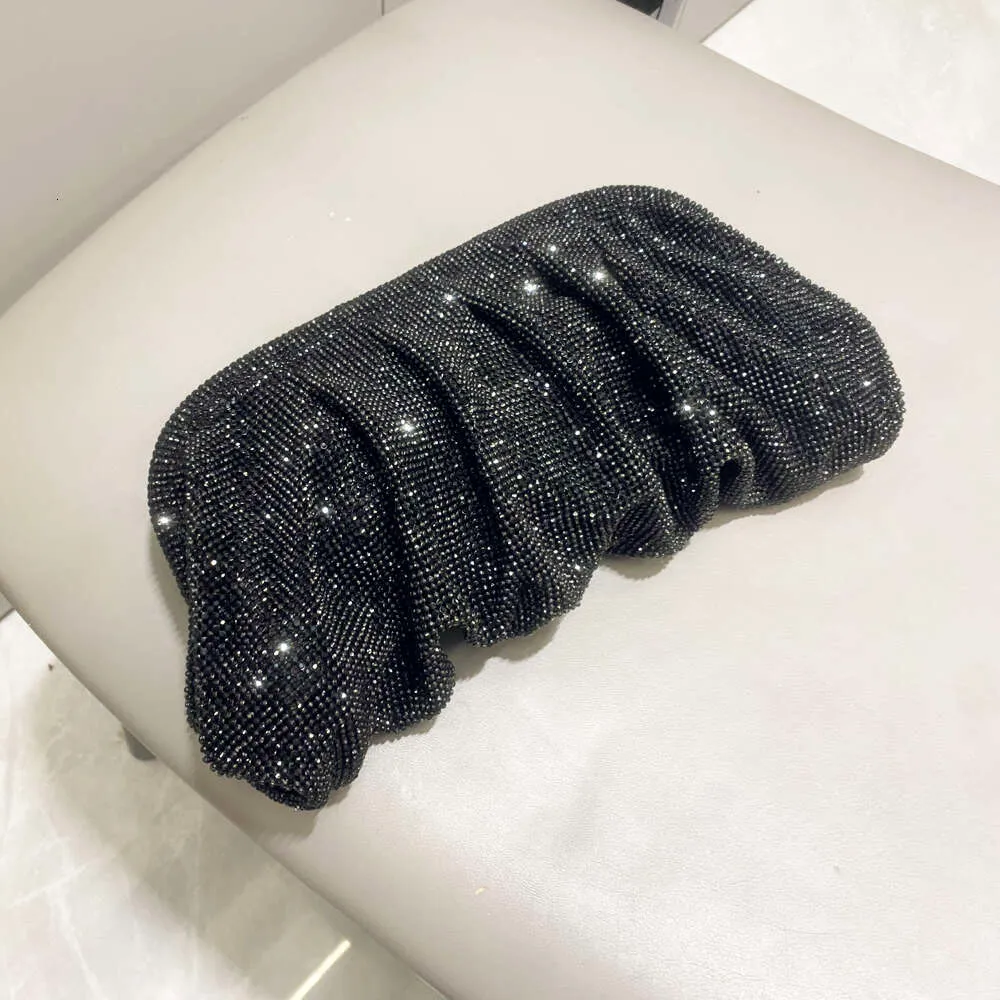 Robe de soirée Rhies à poignée brillante, nouveau portefeuille pliable et sac à main de créateur pour fête de mariage de haute qualité_voghion.com