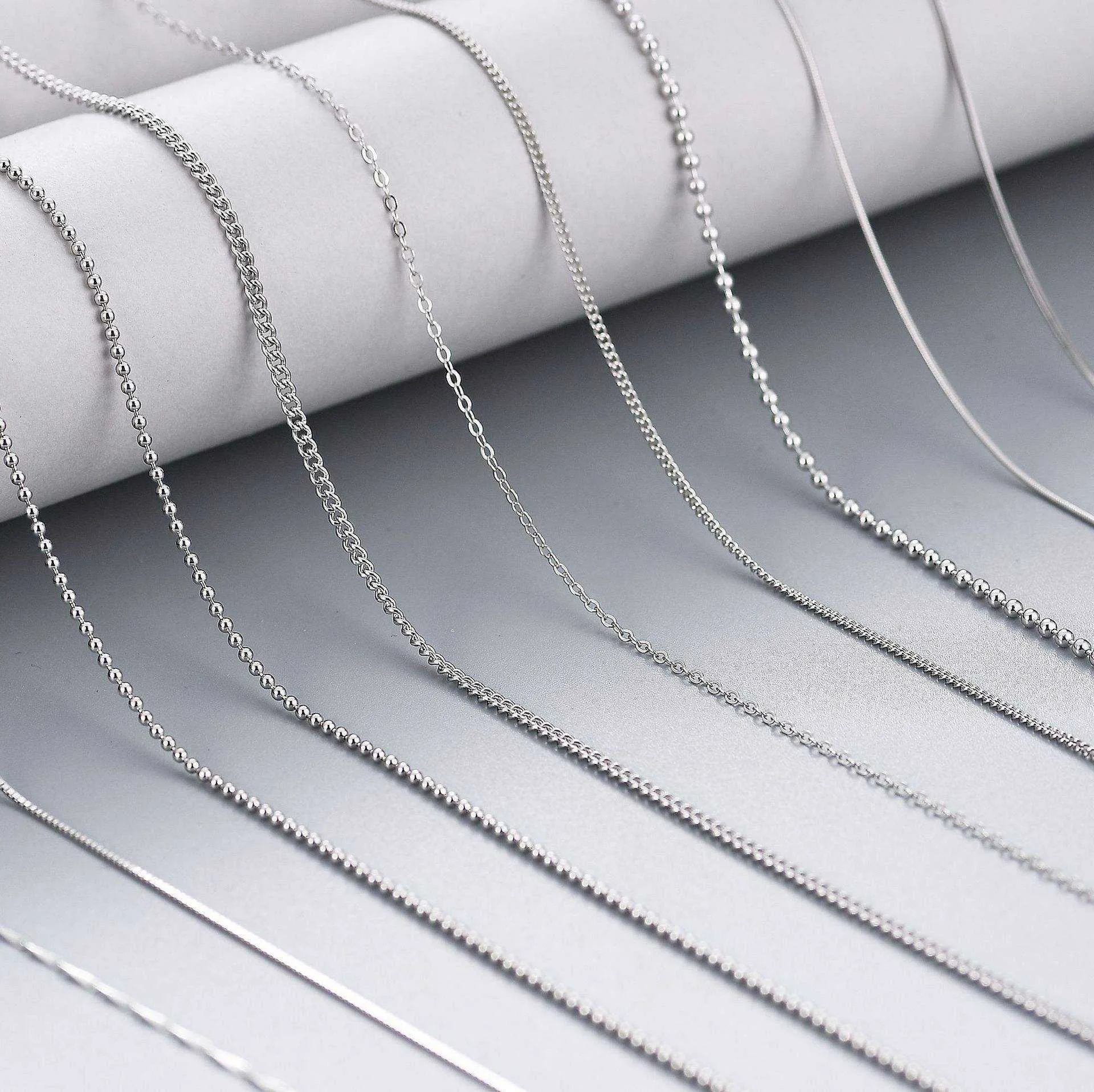 SC-6 Catena d'argento italiana, gioielli a forma di serpente, catene in argento intrecciate all'ingrosso all'ingrosso_voghion.com