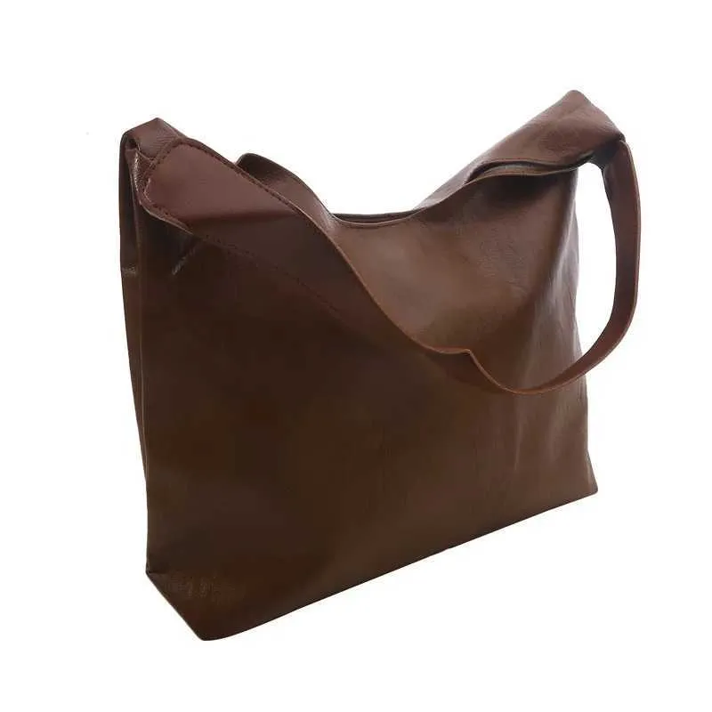 Design classico, alla moda, senso coreano e grande capacità, morbida pelle, tracolla da pendolare sotto le ascelle per ufficio_voghion.com