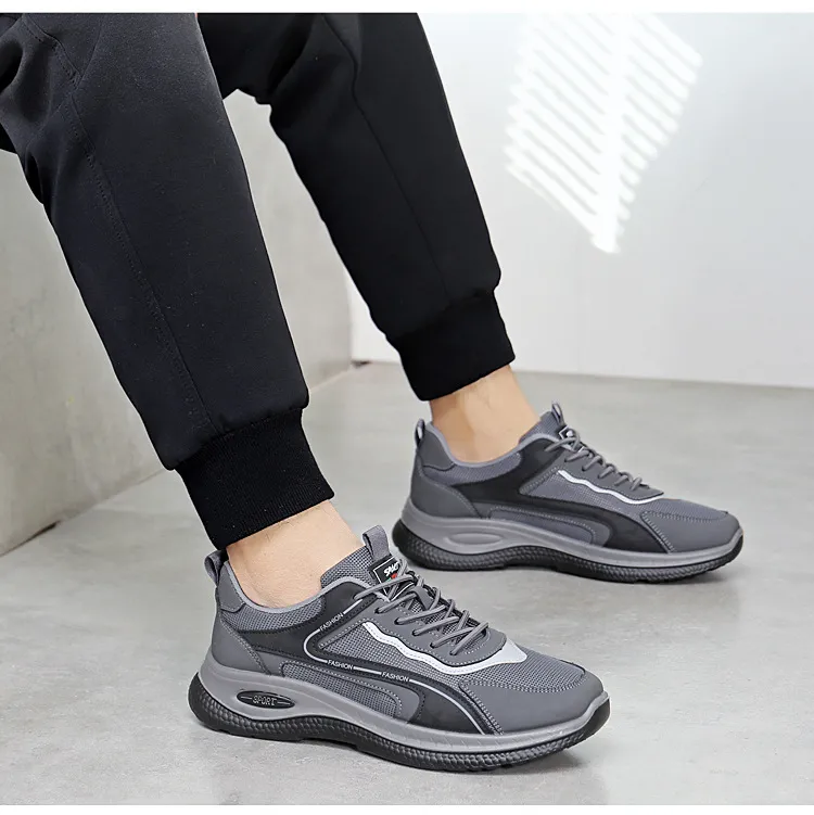 Comfortable Running Shoes Breathable Sports Trainers For Men_voghion.com