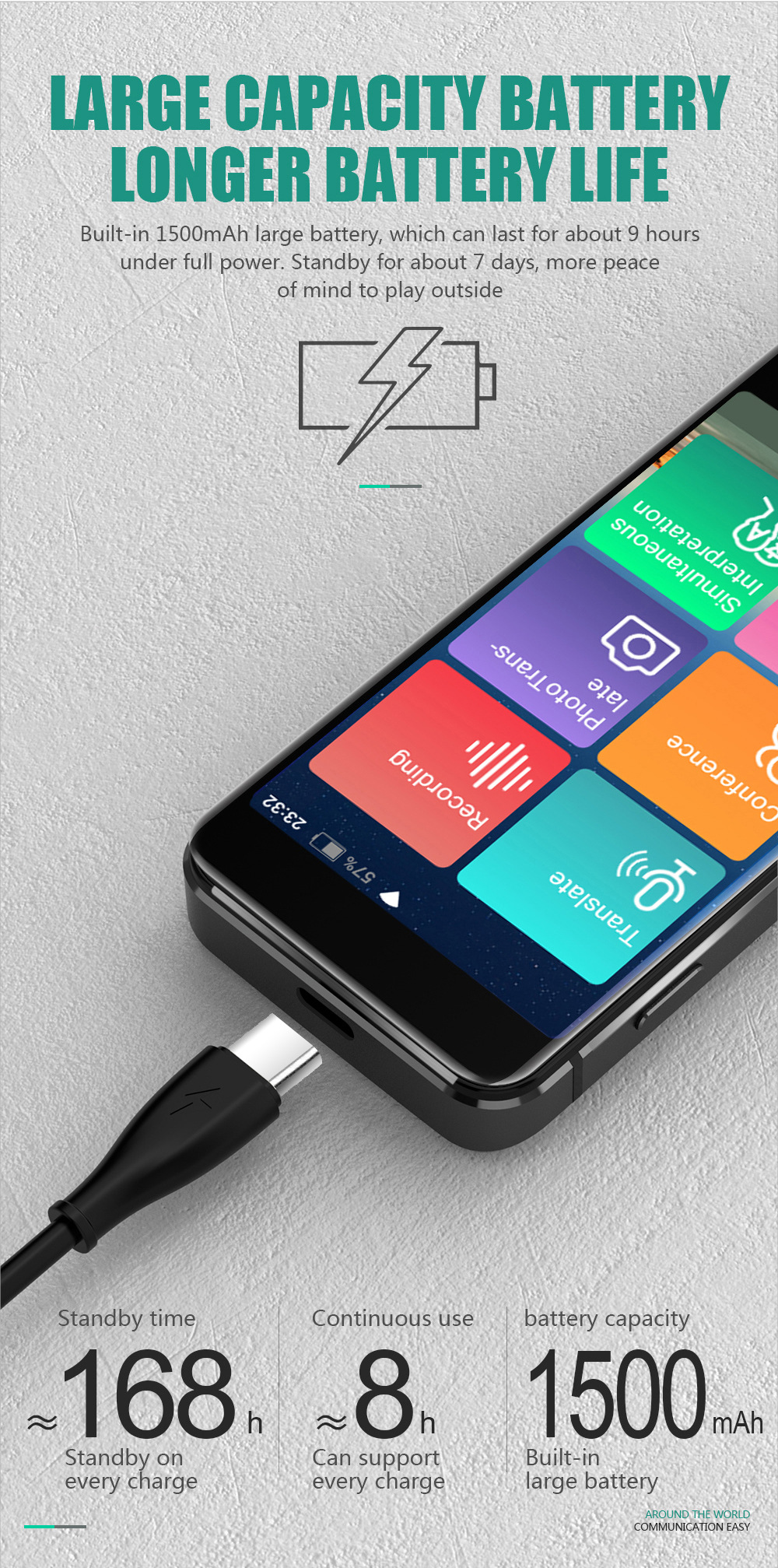 M9 Smart Voice Translator – Multilingual Instant Translation Device With WiFi, Photo & Voice Translation, Language Learning Tool_voghion.com
