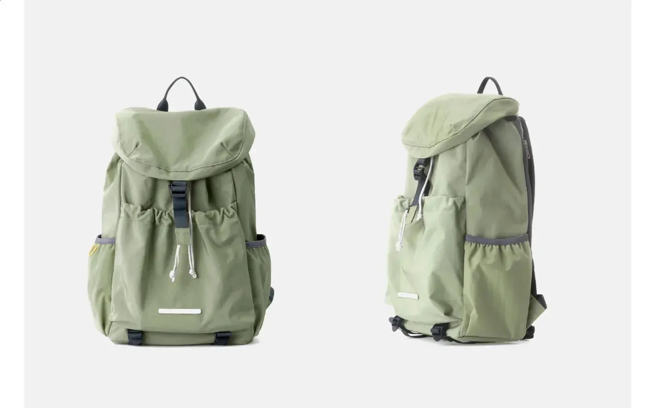 Causal Flap Drawstring Korean Unisex Nylon Fashion Outdoor Sport Travel Backpacks for Teens School Men Backpack 240822_voghion.com