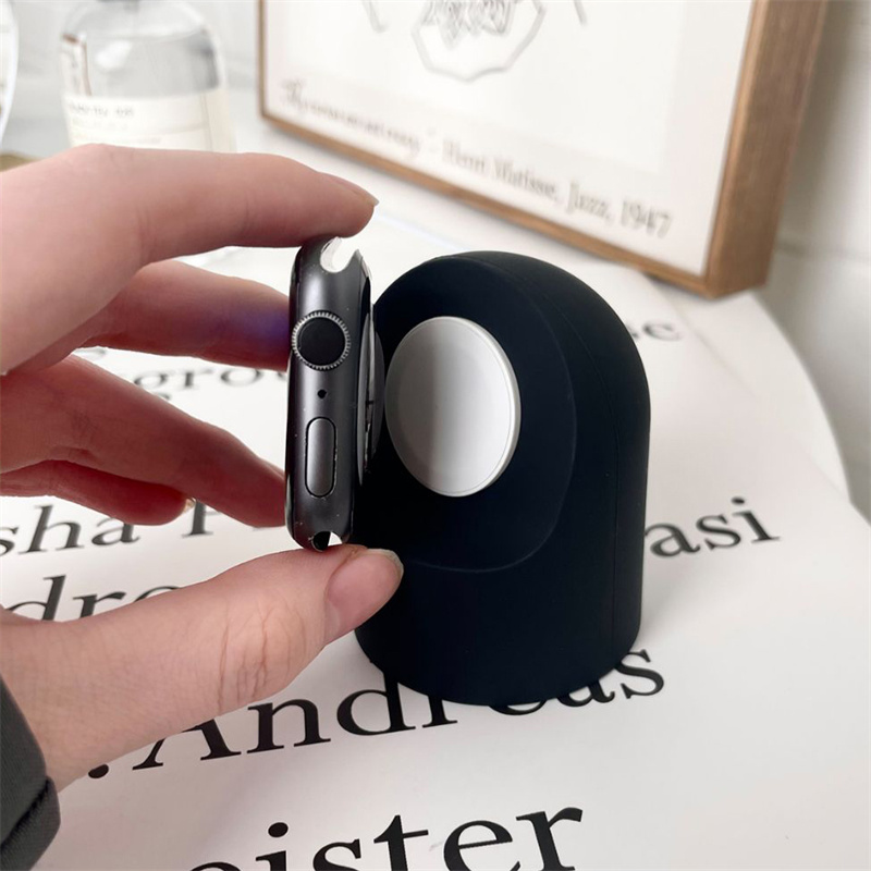 Silikon-Ladeständer für Uhrenserie 8 7 6 SE 5 4 Schreibtischhalter Halterung für iWatch 45 mm 44 mm 42 mm 41 40 38 mm Zubehör_voghion.com