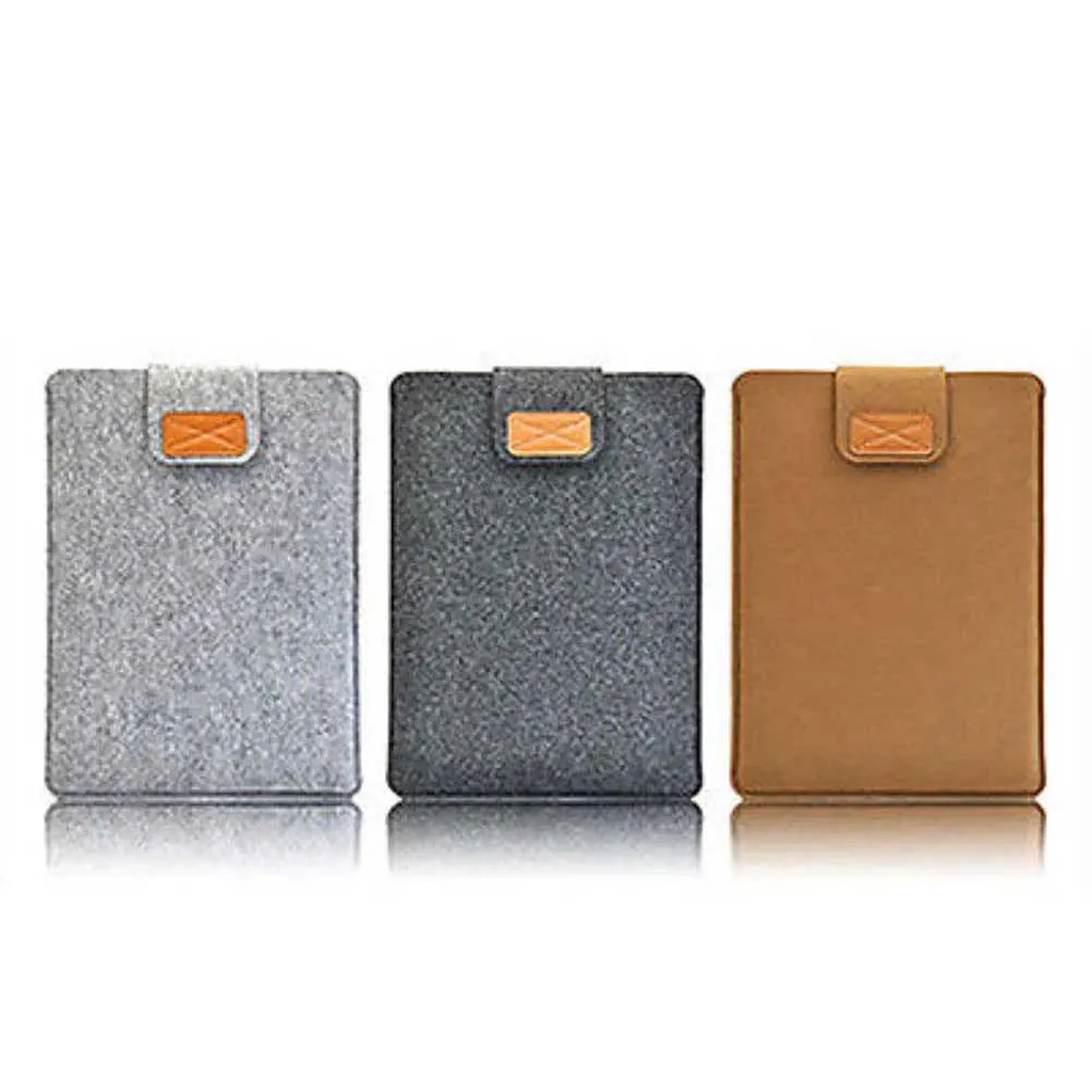 13Inch 15inch Felt Sleeve Slim Case Cover Bag for Books Air Pro Solid Color Tablet Storage Ba241101_voghion.com