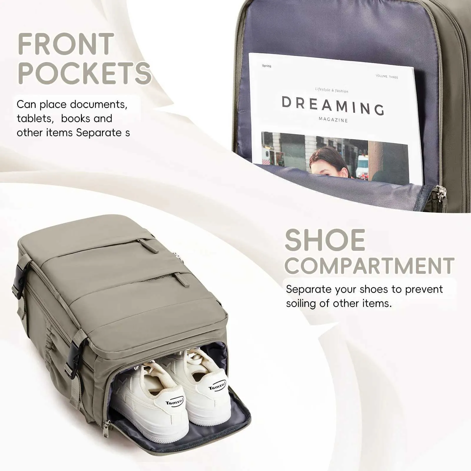15,6 Zoll Laptoptasche für Herren, Executive Work, Ryanair, 40 x 20 x 25, vakuumverpackter Reiserucksack, Rucksack für Kurzreisen, C241031_voghion.com