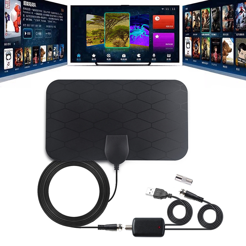 Antenna TV interna Mini HDTV Antenna digitale a onde di terra Antenna DVB-T2_voghion.com