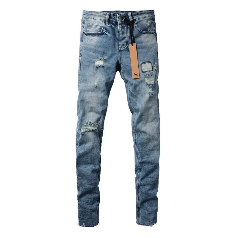 30 rabatt ~ 2024 Ksubi Jeans Denim Bukser Puples jeans herredesigner Herre Svarte bukser Høykvalitets rett design_voghion.com