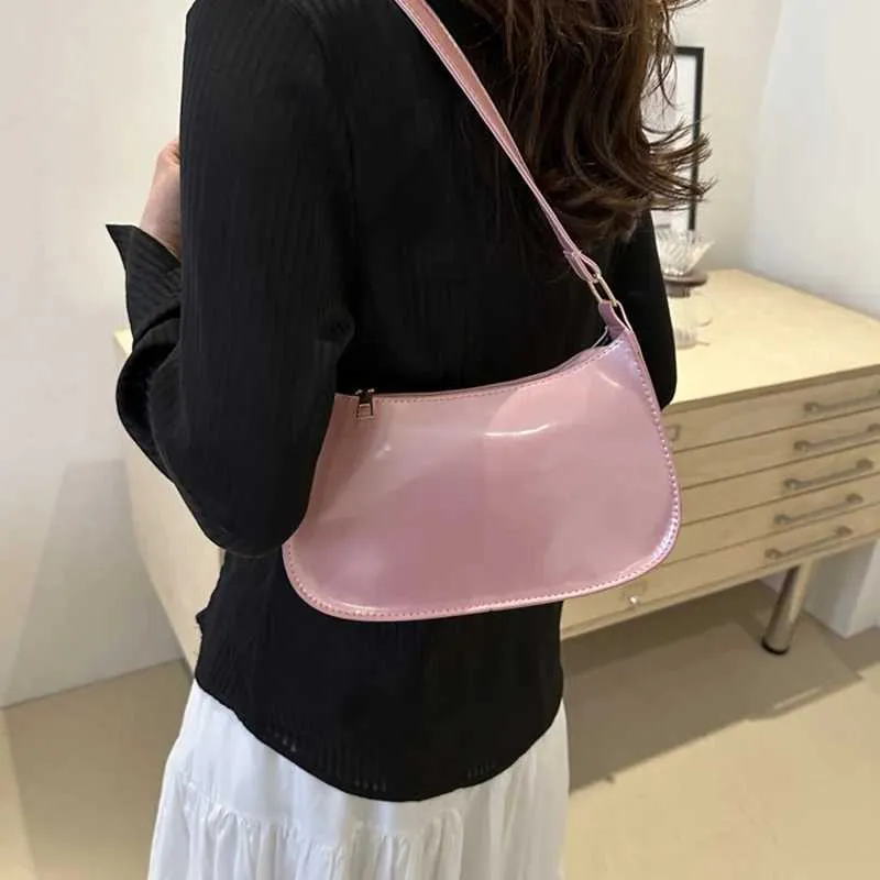 Sac de créateur rétro couleur unie en cuir PU sac à bandoulière pour sous-vêtements mode décontracté sans-abri portefeuille et sac à main pour femme_voghion.com