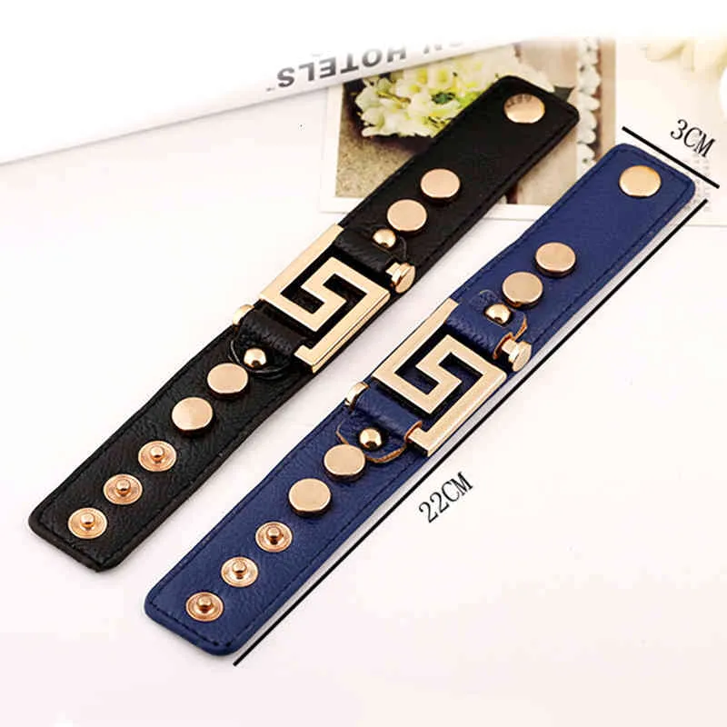 Geometric Cuff Bracelet Gold Punk Statement Jewellery For Women_voghion.com