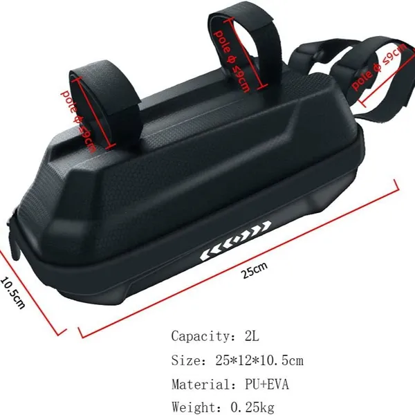 2L Electric Scooter Bag, Electric Vehicle Bag, Waterproof Scooter Front Bag, Bike Bag, Parts, Rainproof Handlebar Bag, New_voghion.com