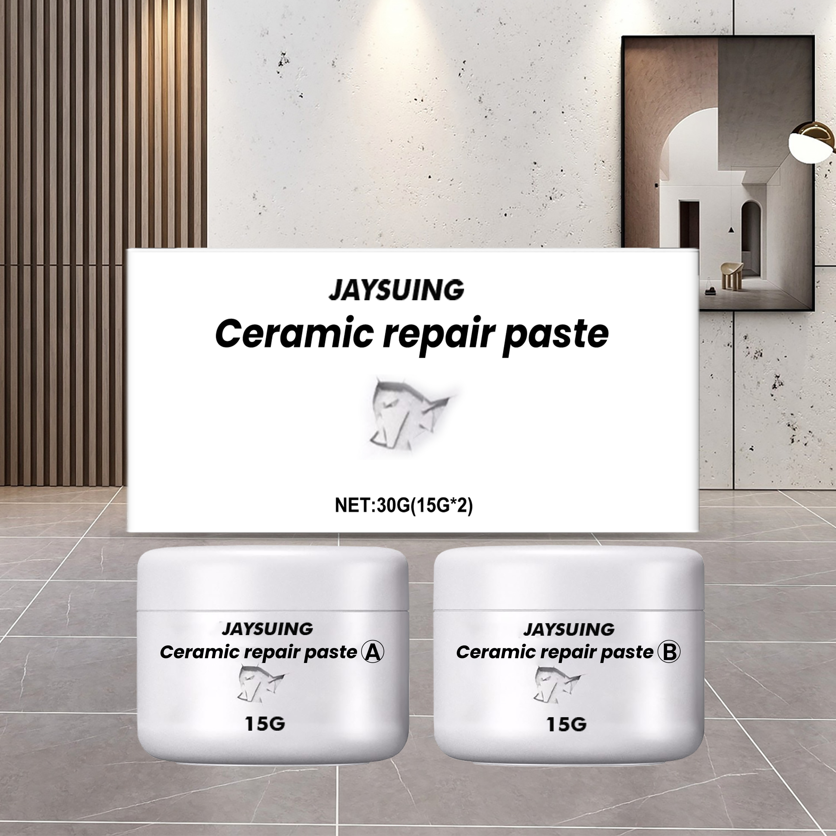 Jaysuing Tile Repair Ceramic Paste Toilet Marble Pit Glaze Repair Ceramic Tile Adhesive_voghion.com